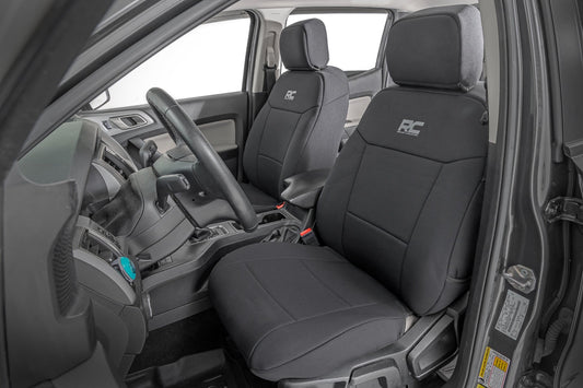Seat Covers FR Bucket and RR Bench Ford Ranger 2WD/4WD (2019-2026) Rough Country-1
