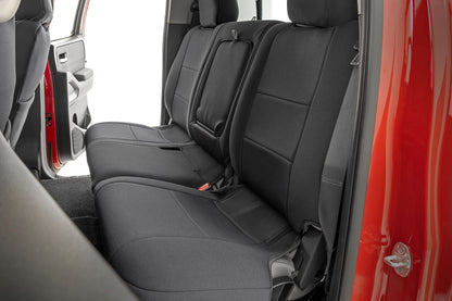 Seat Covers FR & RR Crew Cab Nissan Frontier 2WD/4WD (2022-2026) Rough Country-2