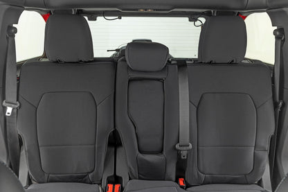 Seat Covers Bucket Seats W/Fold Down RR Armrest FR & RR 4DR Ford Bronco (21-25) Rough Country-4