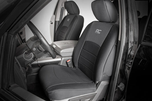 Seat Covers FR Bucket RR Full bench Ram 1500 (09-18)/2500 (11-18)/3500 (11-18) Rough Country-1