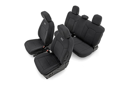 Seat Covers Front Bucket Rear Bench Chevy/GMC Canyon/Colorado (23-26) Rough Country-4