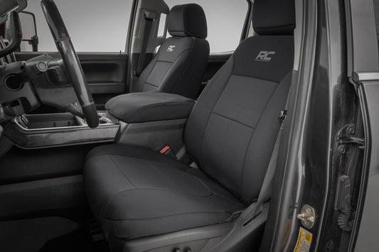 Seat Covers FR Bucket & RR 60/40 Bench Silverado/Sierra 2500HD/3500HD (14-26) Rough Country