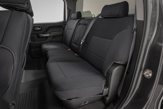 Seat Covers FR Bucket & RR 60/40 Bench Silverado/Sierra 2500HD/3500HD (14-26) Rough Country-1