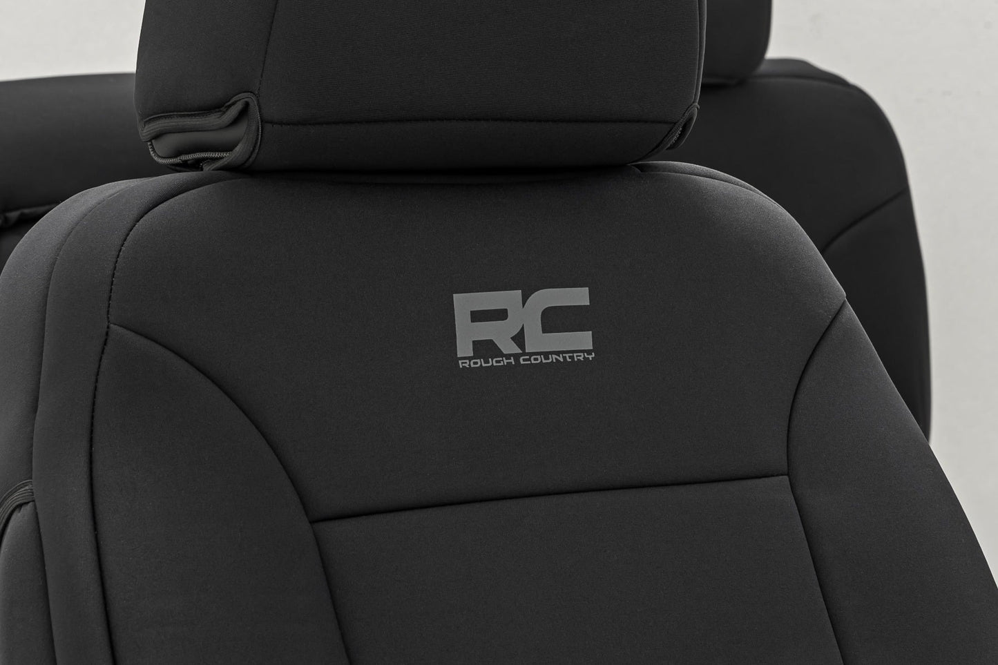 Seat Covers FR Bucket & RR 60/40 Bench Silverado/Sierra 2500HD/3500HD (14-26) Rough Country-5