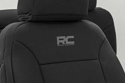 Seat Covers FR Bucket & RR 60/40 Bench Silverado/Sierra 2500HD/3500HD (14-26) Rough Country-5