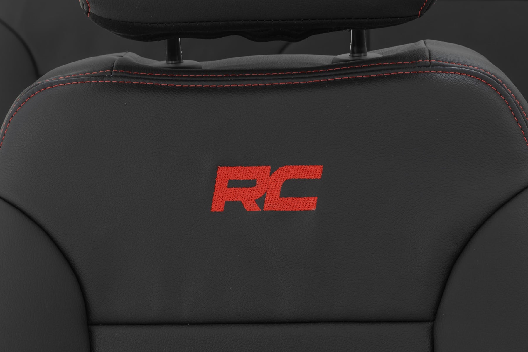 Leather Seat Covers FR Bucket RR 60/40 Chevy/GMC Sierra 1500 (19-25)/Silverado 1500 (19-26) Rough Country-2