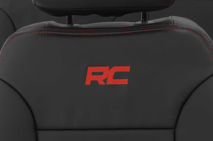 Leather Seat Covers FR Bucket RR 60/40 Chevy/GMC Sierra 1500 (19-25)/Silverado 1500 (19-26) Rough Country-2