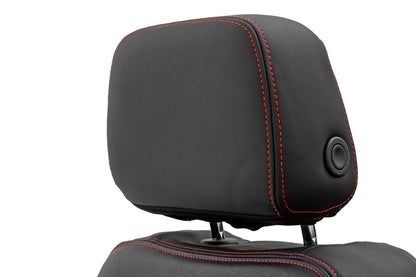Leather Seat Covers FR Bucket RR 60/40 Chevy/GMC Sierra 1500 (19-25)/Silverado 1500 (19-26) Rough Country-5