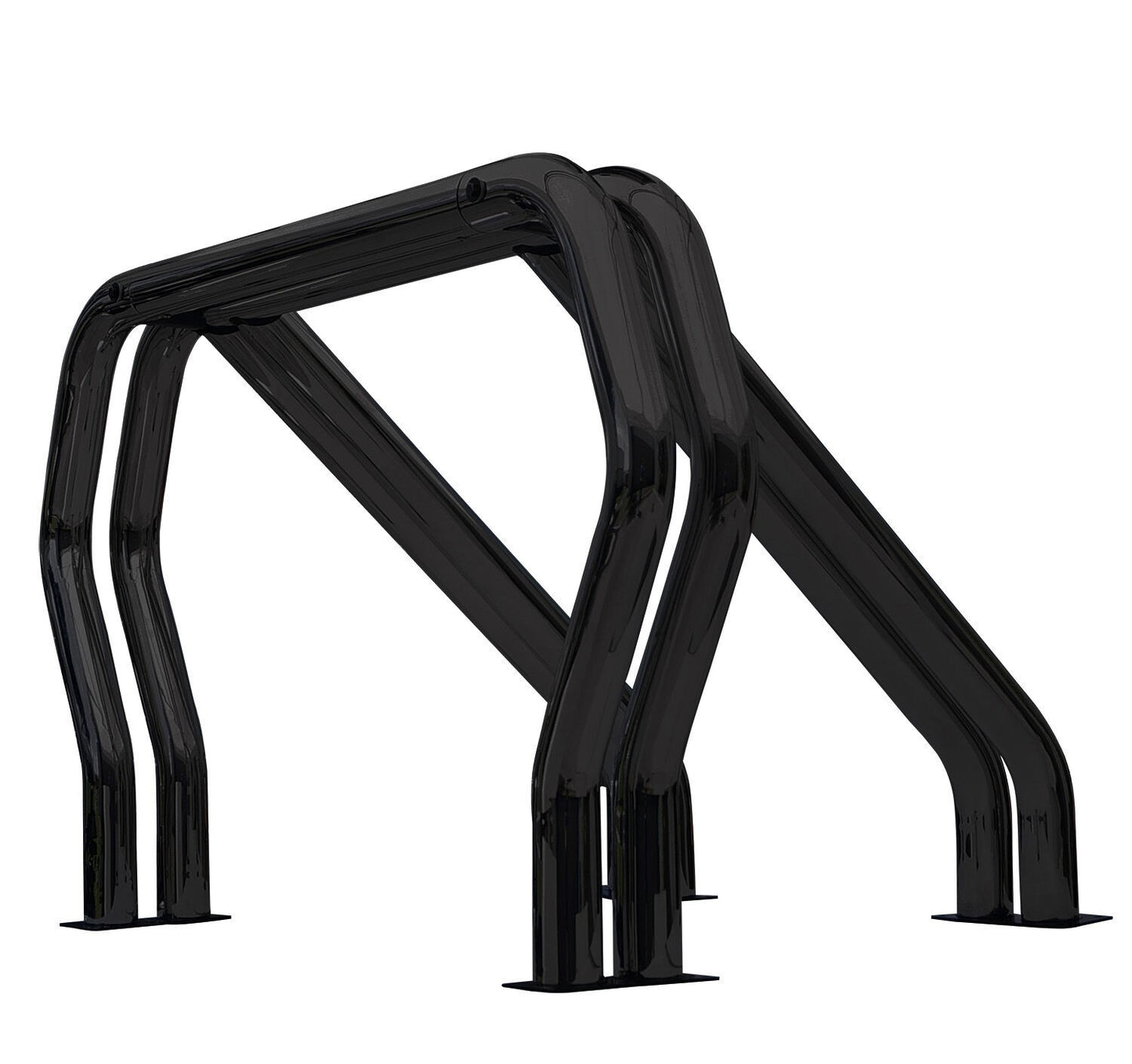 Double Bar/Double Kicker (Between Wheel Wells) Black Powdercoat 1979-1995 Toyota Pickup 1981-1995 Isuzu Pickup 1983-2011 Ford Ranger Go Rhino