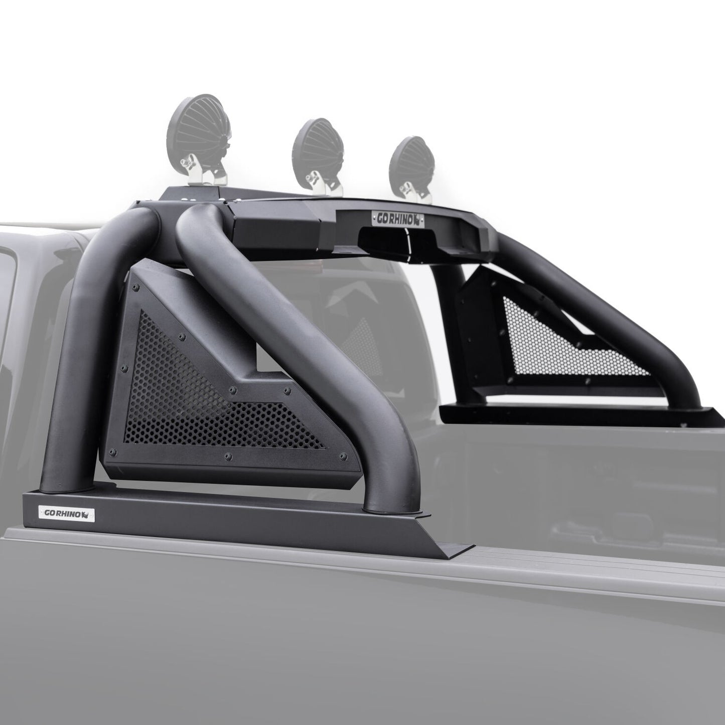 Sport Bar 2.0 for Full Sized Trucks Textured Black 2007-2021 Toyota Tundra 2009-2024 Dodge Ram 1500/2500/3500 Go Rhino-4