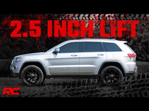Rough Country 2.5 Inch Lift Kit N3 Struts 11-15 Jeep Grand Cherokee 4WD Rough Country