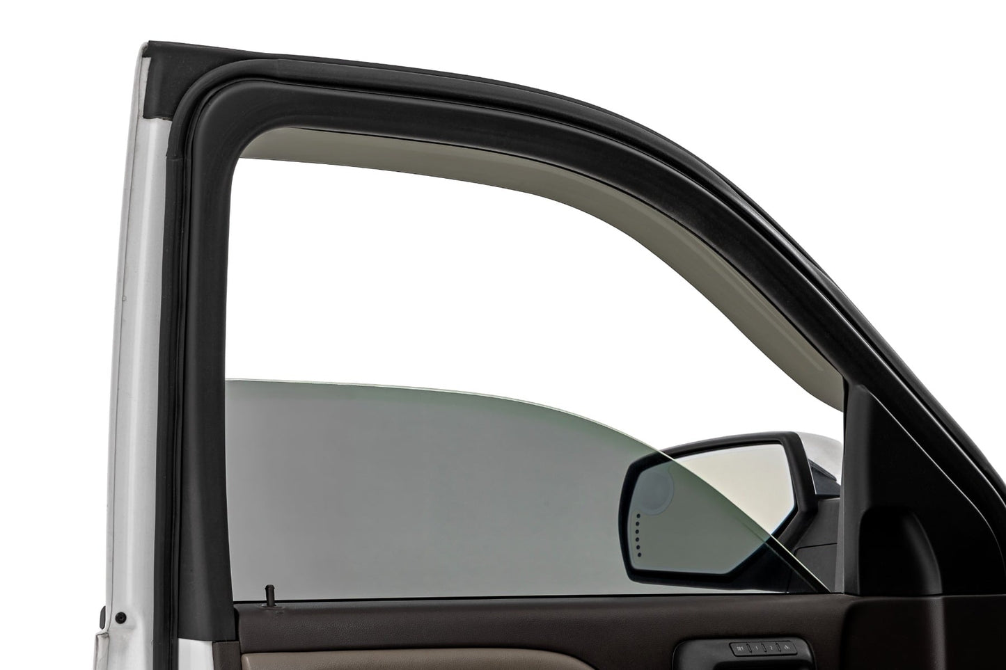Side Window Deflectors Tape On Rain Guard Silverado/Sierra 1500/2500HD/3500HD 2WD/4WD Rough Country-1