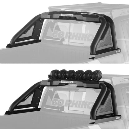 Sport Bar 2.0 with Power Actuated Retractable Light Mount For 2019-2026 Silverado/Sierra 1500 Go Rhino-4