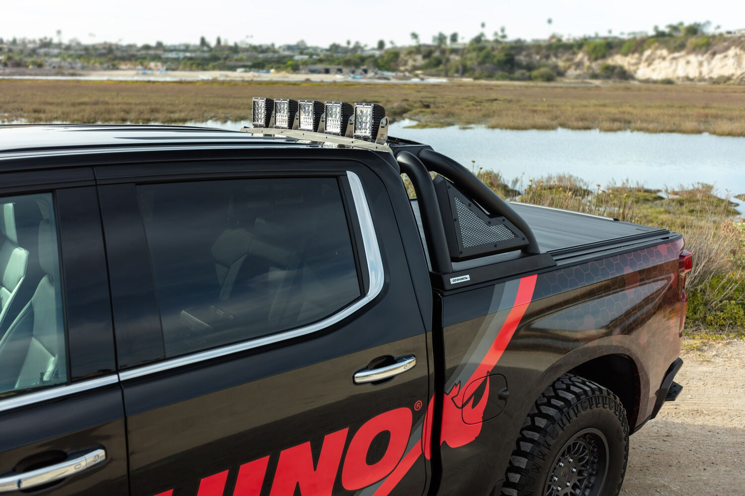 Sport Bar 2.0 with Power Actuated Retractable Light Mount For 2019-2026 Silverado/Sierra 1500 Go Rhino-7