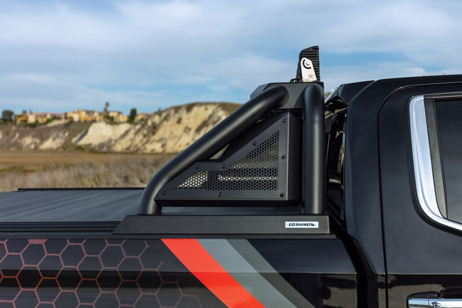 Sport Bar 2.0 with Power Actuated Retractable Light Mount For 2019-2026 Silverado/Sierra 1500 Go Rhino-8