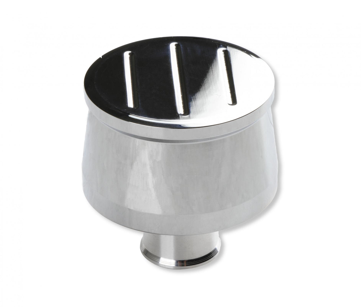 Breather Cap Chrome Plated Aluminum with Ball Milled Top CLEARANCE ITEM / ALL SALES FINAL Fits Valve Covers with a 1.22 Inch O.D. Hole Mr Gasket-1