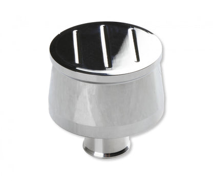 Breather Cap Chrome Plated Aluminum with Ball Milled Top CLEARANCE ITEM / ALL SALES FINAL Fits Valve Covers with a 1.22 Inch O.D. Hole Mr Gasket-1