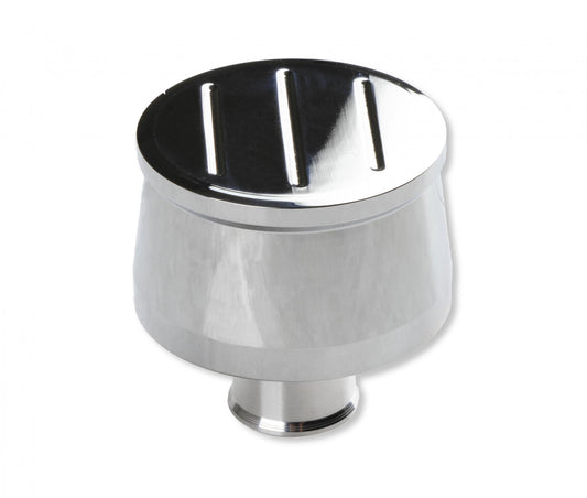 Breather Cap Chrome Plated Aluminum with Ball Milled Top CLEARANCE ITEM / ALL SALES FINAL Fits Valve Covers with a 1.22 Inch O.D. Hole Mr Gasket-1