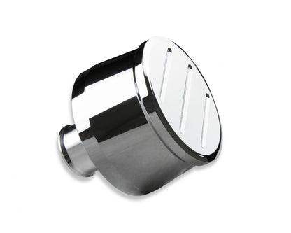 Breather Cap Chrome Plated Aluminum with Ball Milled Top CLEARANCE ITEM / ALL SALES FINAL Fits Valve Covers with a 1.22 Inch O.D. Hole Mr Gasket-3
