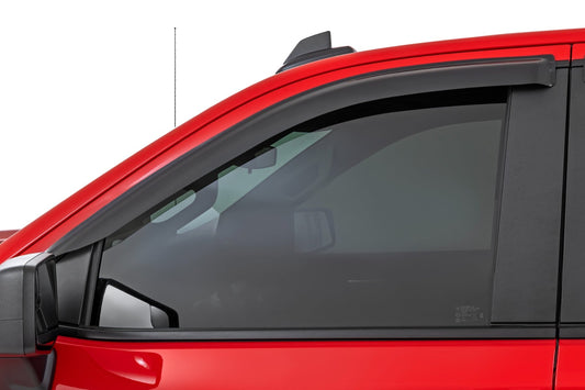 Side Window Deflectors Tape On Rain Guard Silverado/Sierra 1500/2500HD/3500HD (19-26) Rough Country-1
