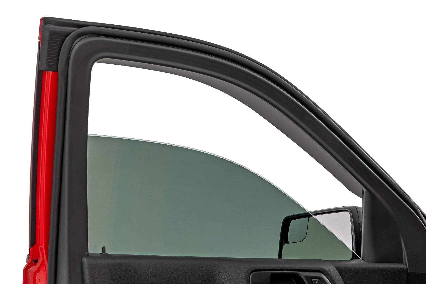 Side Window Deflectors Tape On Rain Guard Silverado/Sierra 1500/2500HD/3500HD (19-26) Rough Country-3