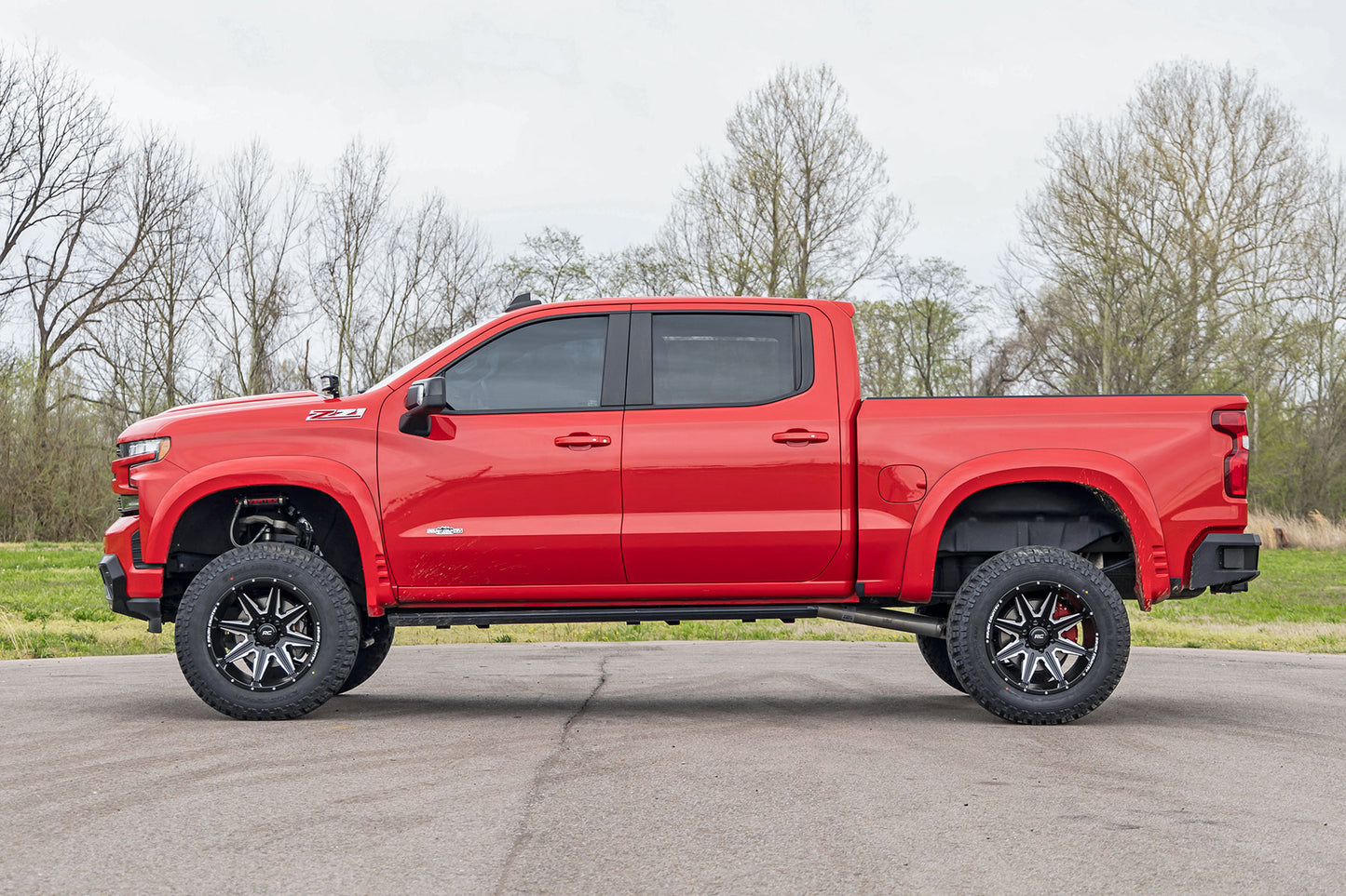 Rough Country 91 Series Milled One-Piece Gloss Black 20x12 6x5.5 -44mm Rough Country