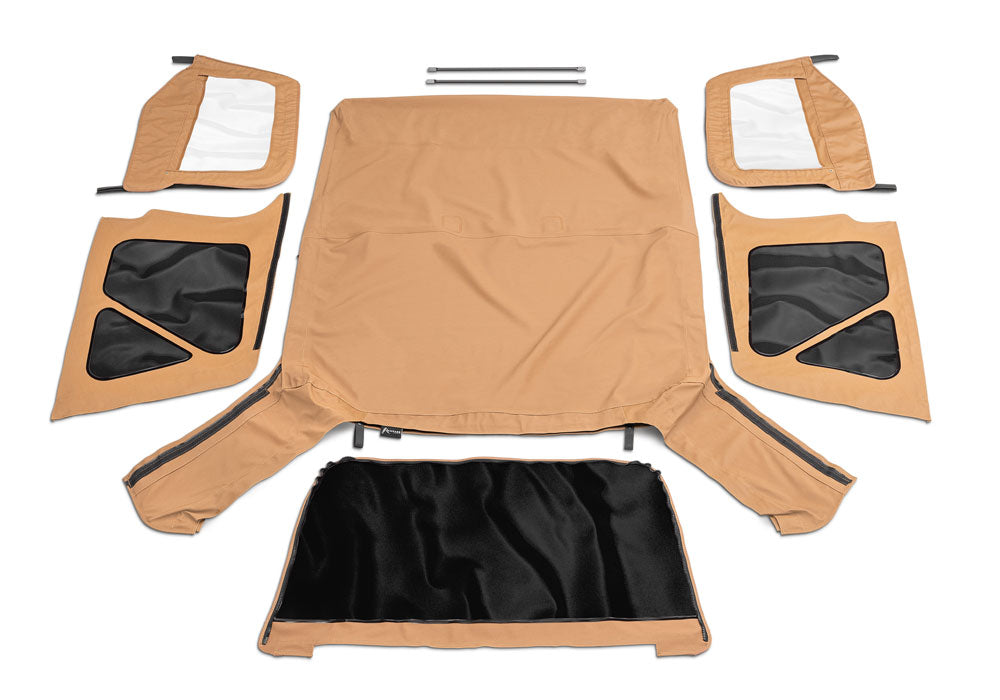 Premium Replacement Soft Top for 1997-2006 Jeep Wrangler TJ Spice Denim Rampage-7