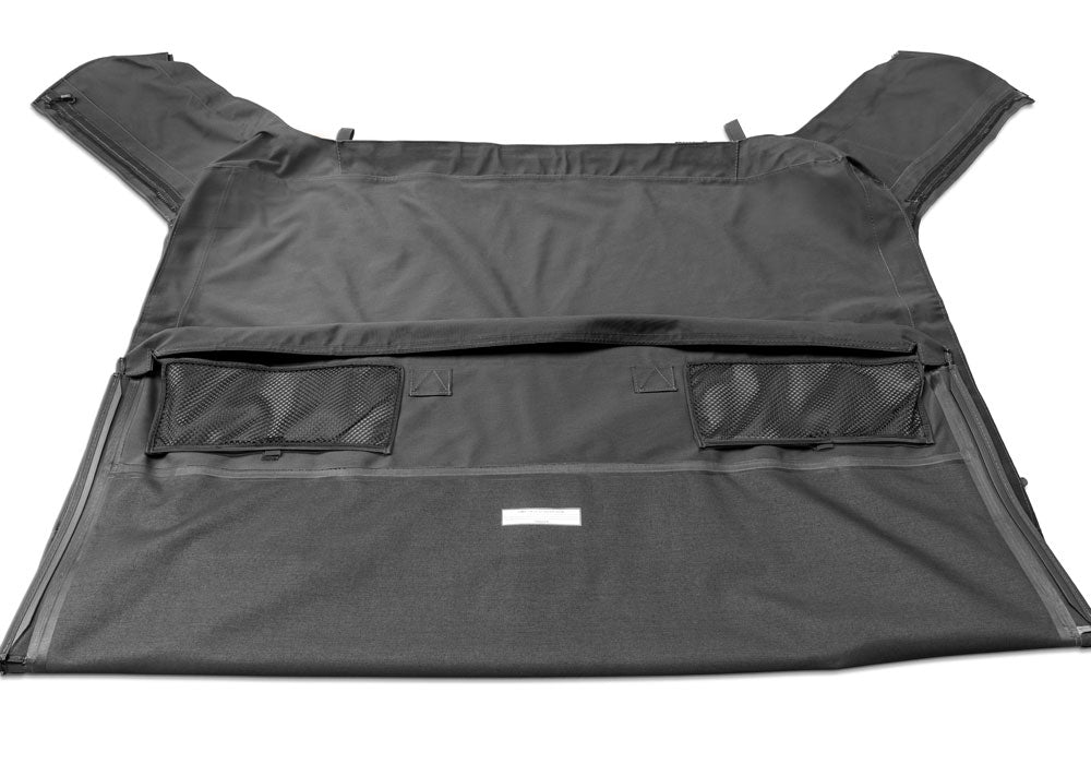 Premium Replacement Soft Top for 1997-2006 Jeep Wrangler TJ with Door Skins, Black Diamond Rampage-4