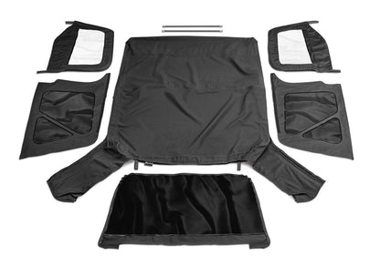 Premium Replacement Soft Top for 1997-2006 Jeep Wrangler TJ with Door Skins, Black Diamond Rampage-7