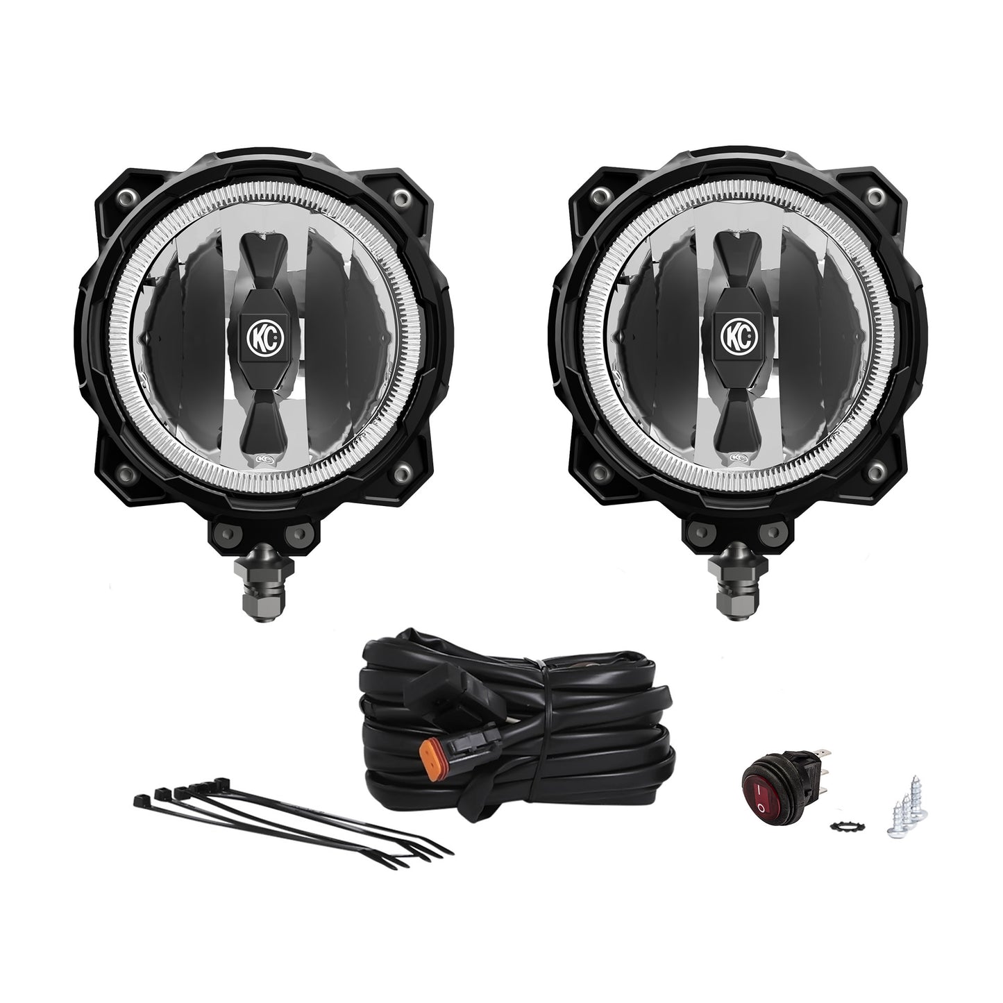 Pro6 Grav LED Inf Ring 6 Inch 2 Light System KC Hilites-11