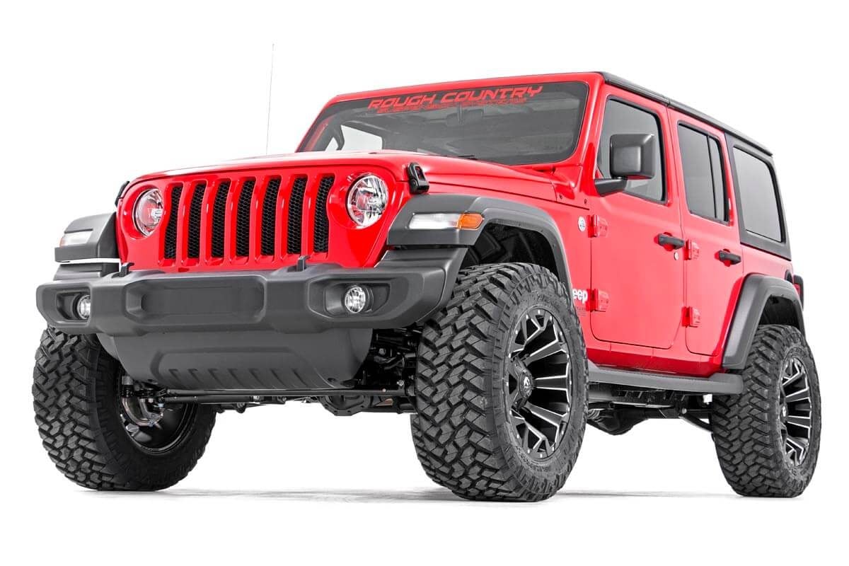 2.5 Inch Lift Kit Coils M1R Jeep Wrangler JL 4WD (2018-2023) Rough Country-1