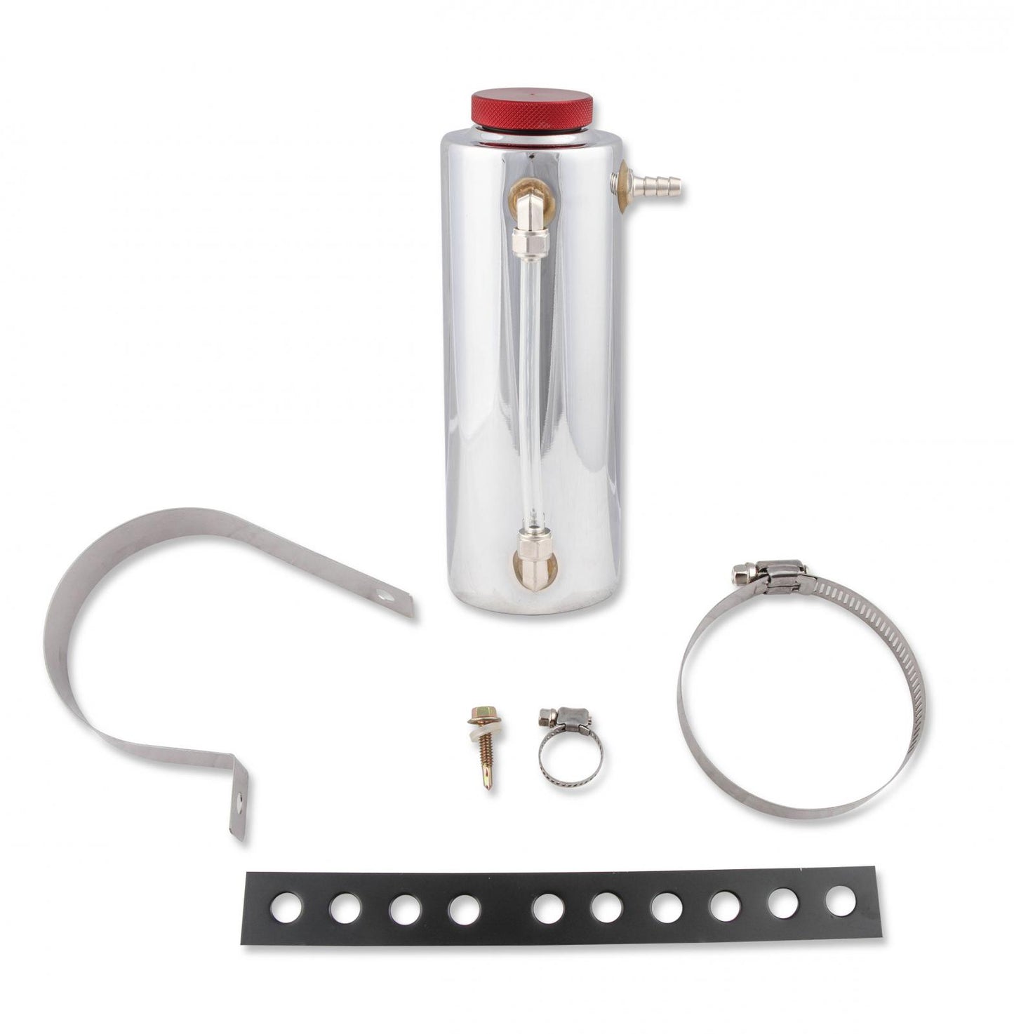 Radiator Fluid Reservoir / Recovery Tank Polished Aluminum Aluminum Radiator Fluid Reservoir / Recovery Tank. Chrome finish Mr Gasket
