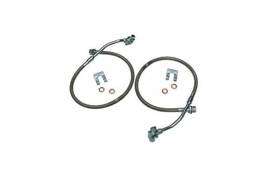 Bullet Proof Brake Hose Front 1979-1986 GM Pickup, Blazer, and Suburban Solid Axle with 4-6 Inch Lift Kit Superlift