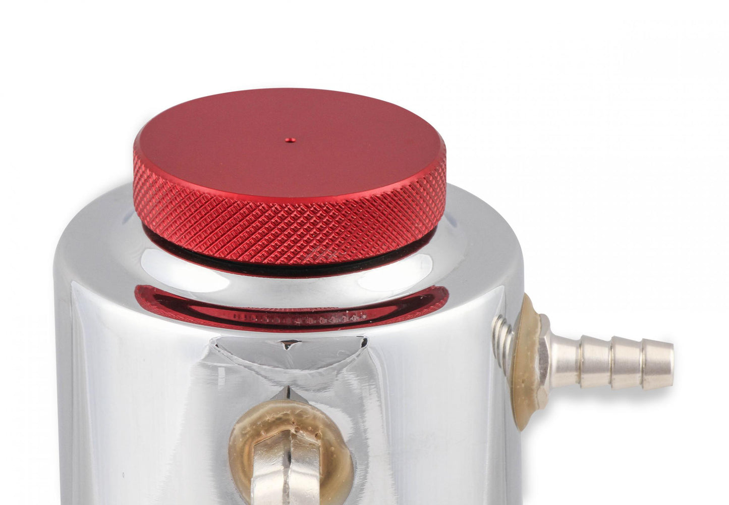 Radiator Fluid Reservoir / Recovery Tank Polished Aluminum Aluminum Radiator Fluid Reservoir / Recovery Tank. Chrome finish Mr Gasket-1