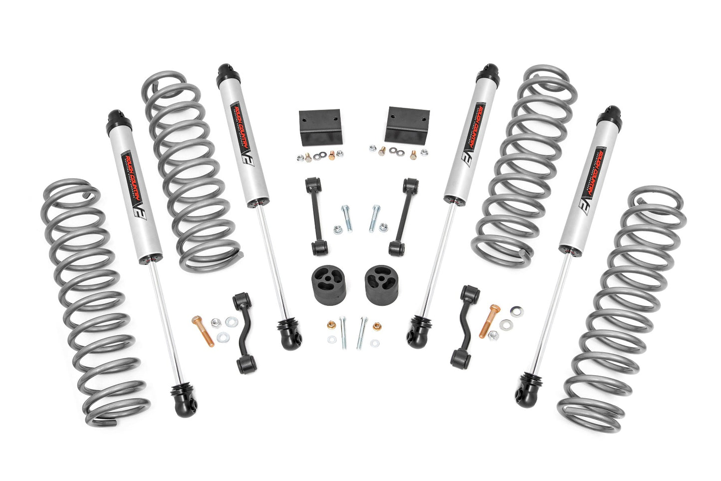 Rough Country 2.5 Inch Lift Kit Coils V2 18-21 Jeep Wrangler JL 4WD Rough Country