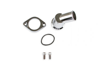 O-ring Style Chrome Water Neck 45 degree Fits 1967-1975 Chevrolet V8 Engines Mr Gasket-2