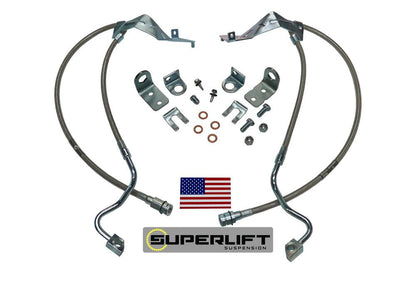 Bulletproof Brake Hose Front 2005-2007 Ford F-250 and F-350 with 4-8 Inch Lift Kit Superlift