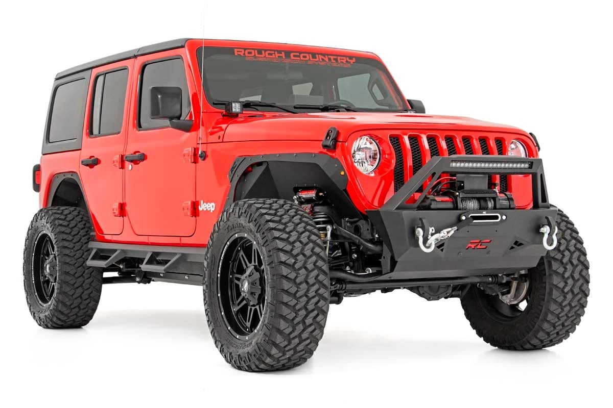 3.5 Inch Lift Kit Adj Lower FR D/S M1 Non-Rubicon Jeep Wrangler Unlimited (24-26) Rough Country-1