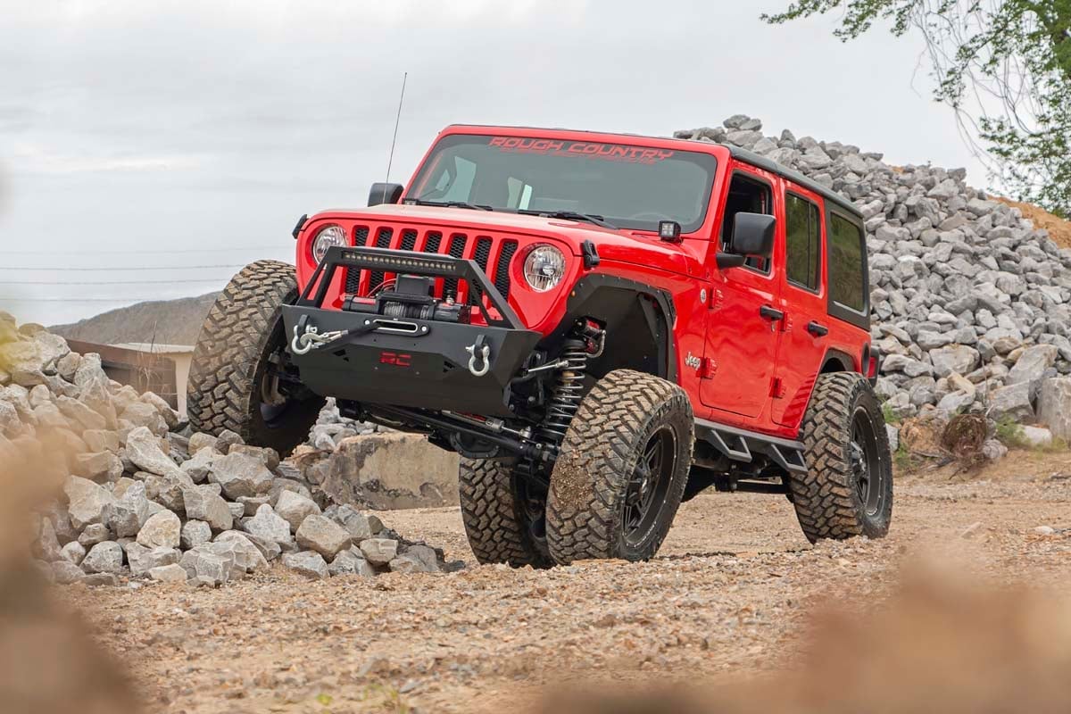 3.5 Inch Lift Kit Adj Lower FR D/S M1 Non-Rubicon Jeep Wrangler Unlimited (24-26) Rough Country-5