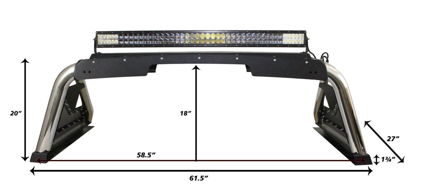 Sport Bar 2.0 with Power Actuated Retractable Light Mount 2015-2026 Colorado/Canyon 2016-2026 Toyota Tacoma Go Rhino-13