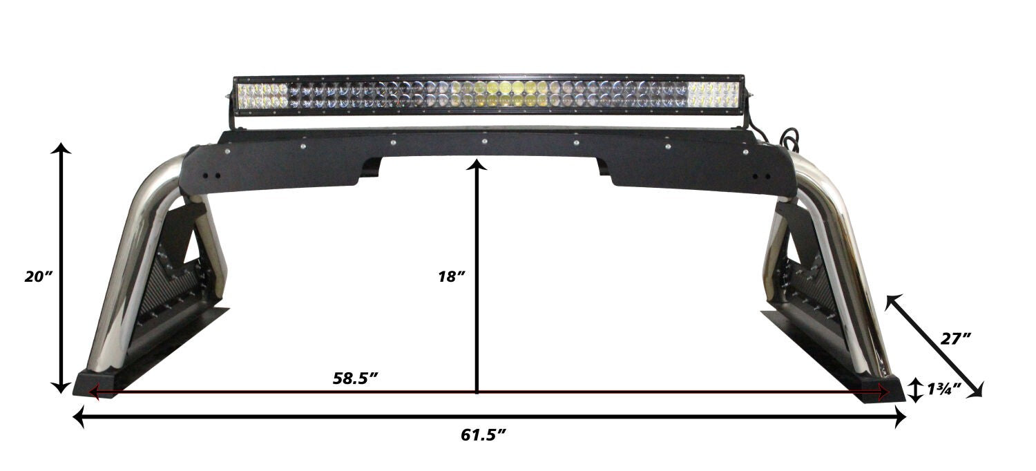 Sport Bar 2.0 with Power Actuated Retractable Light Mount 2015-2026 Colorado/Canyon 2016-2026 Toyota Tacoma Go Rhino-13