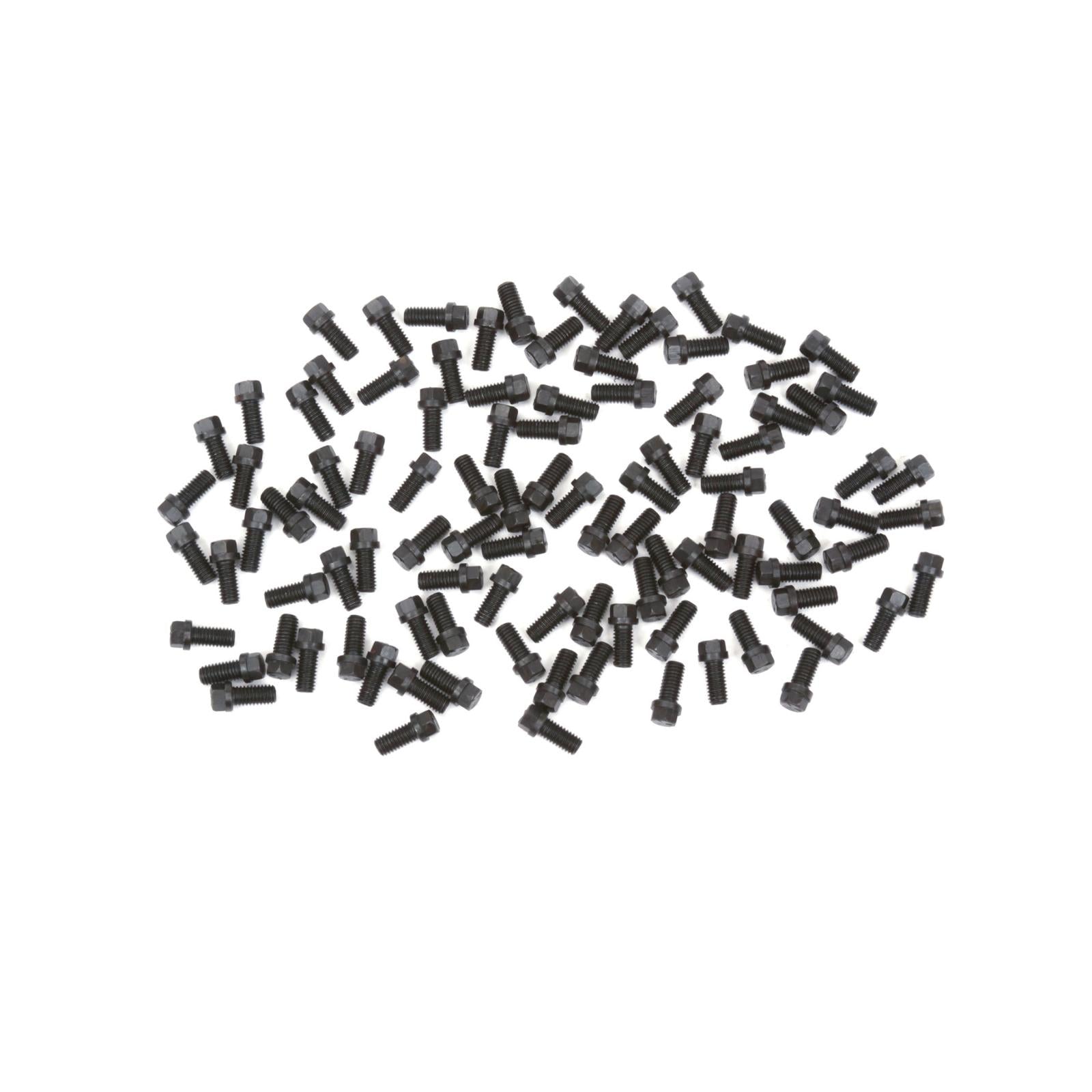 Header Bolts 3/8-16 x 3/4 Inch Hex Head Black Oxide 100 Pieces 3/8-16 X 3/4 Inch, 100 Pieces, Grade-5, Hex Head, 7/16 Inch Wrench Size Mr Gasket
