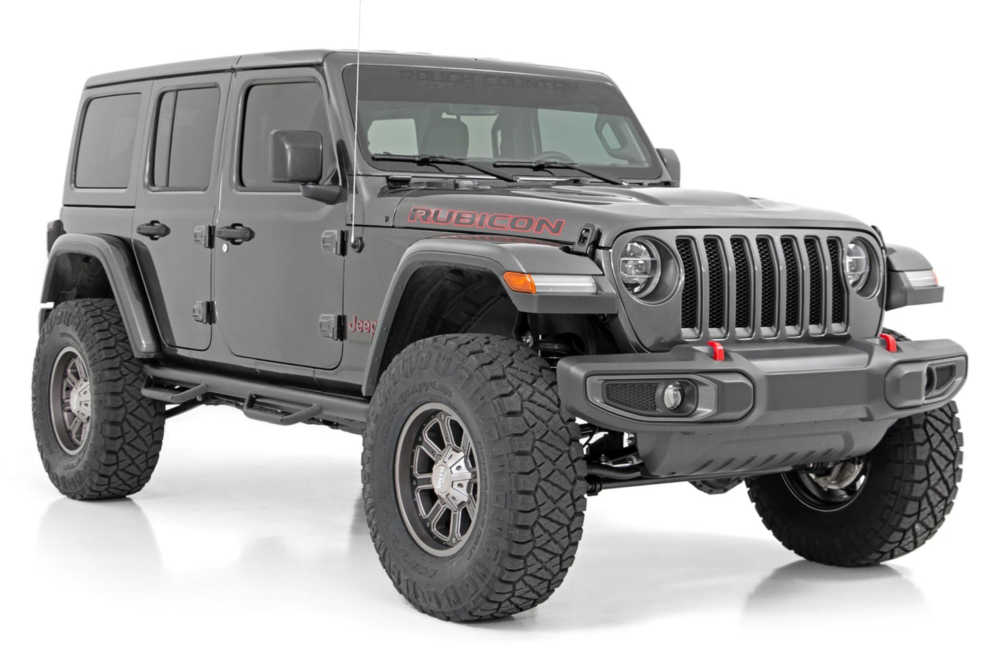 3.5 Inch Lift Kit Adj Lower FR D/S Rubicon Jeep Wrangler Unlimited 4WD (24-26) Rough Country-1