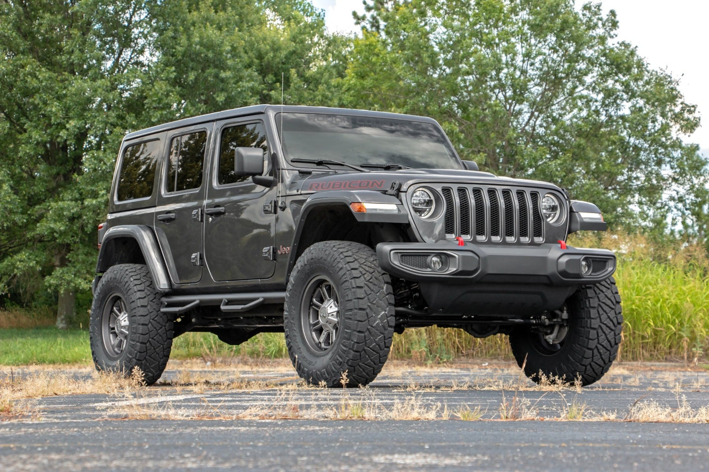3.5 Inch Lift Kit Adj Lower FR D/S M1 Rubicon Jeep Wrangler Unlimited (24-26) Rough Country-3