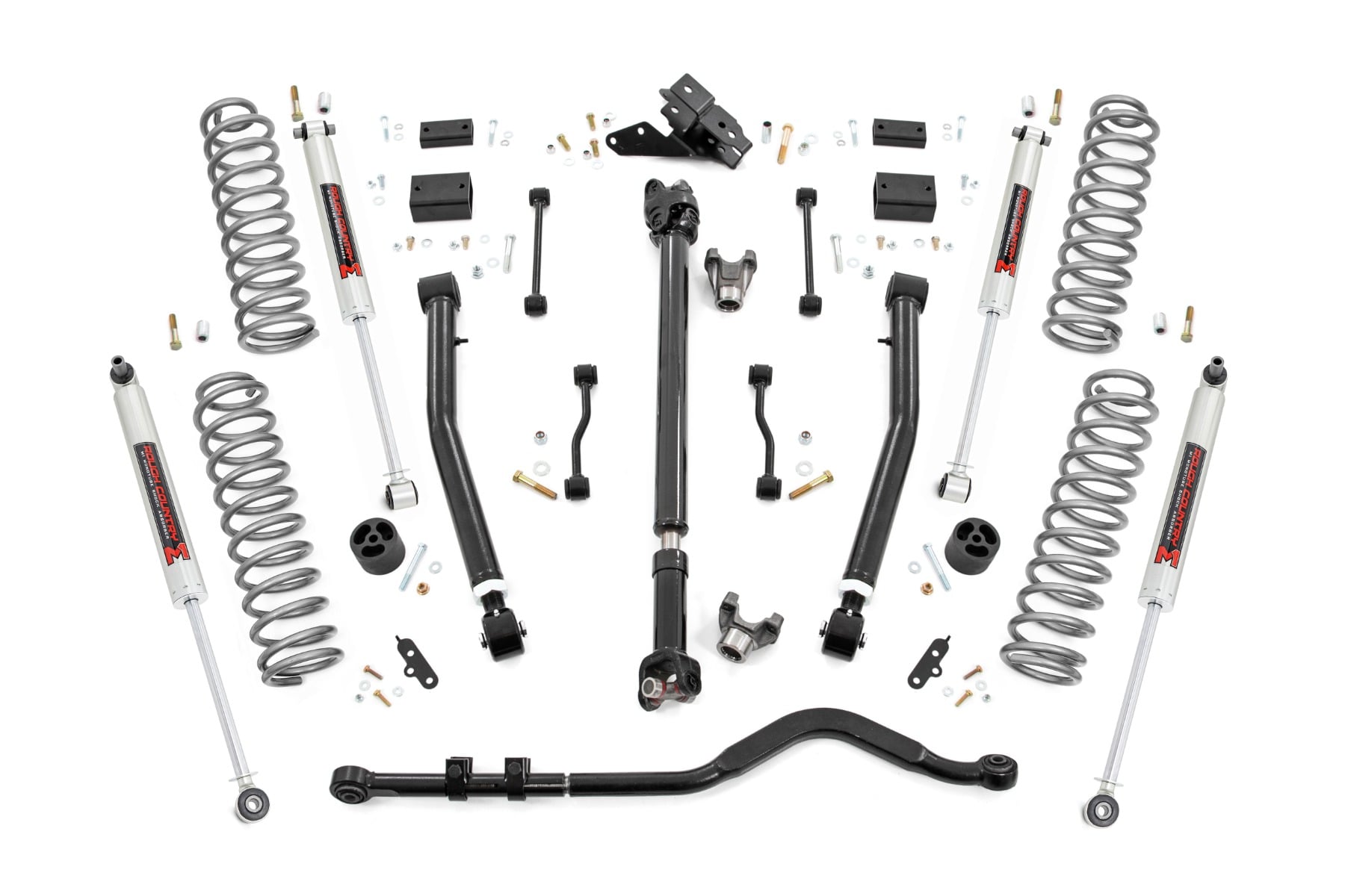 3.5 Inch Lift Kit Adj Lower FR D/S M1 Jeep Wrangler JL 4WD (24-26) Rough Country
