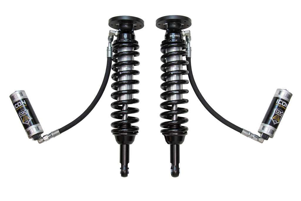 2009-2013 Ford F-150 2WD 1.75-2.63 Inch Lift Front V.S. 2.5 Series Coilover Kit Remote Reservoir W/ CDCV ICON Vehicle Dynamics