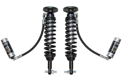 2014 Ford F-150 4WD 1.75-2.63 Inch Lift Front V.S. 2.5 Series Coilover Kit Remote Reservoir W/ CDCV ICON Vehicle Dynamics