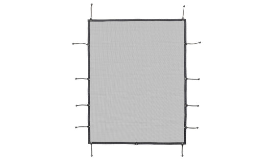 Mesh Shade Top for 1997-2006 Jeep Wrangler TJ, Black Mesh, No Window Channel Required Rampage