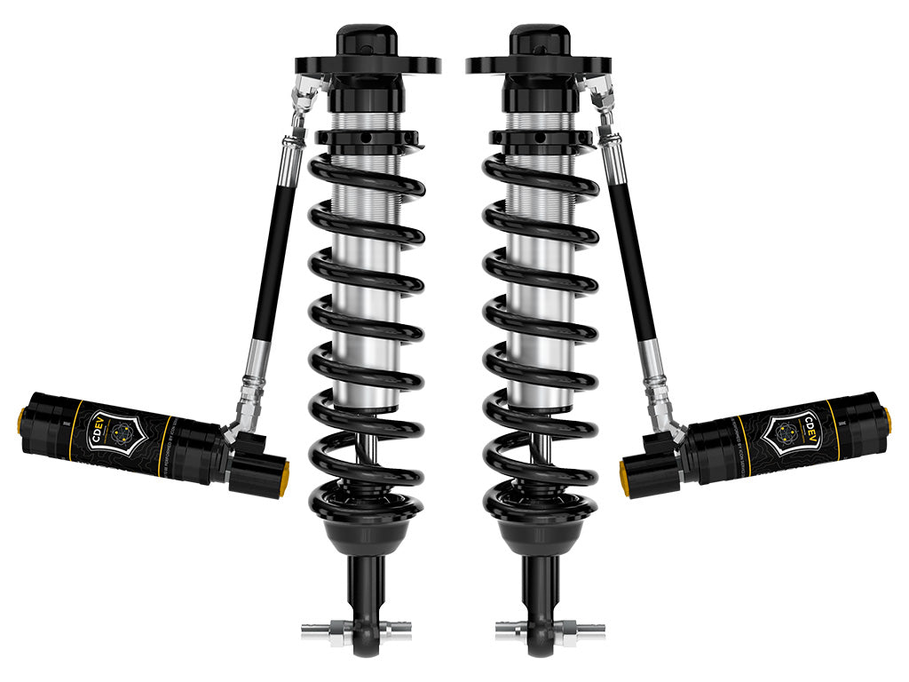 2021-2024 Ford F-150 4WD 0-2.75 Inch Lift Front V.S. 2.5 Series Coilovers Remote Reservoir W/ CDEV Pair ICON Vehicle Dynamics-1