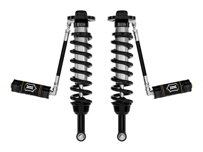 2021-2024 Ford F-150 4WD-Tremor 3.5-4.5 Inch-2.5-3 Inch Lift Front V.S. 2.5 Series Coilovers Remote Reservoir Pair ICON Vehicle Dynamics